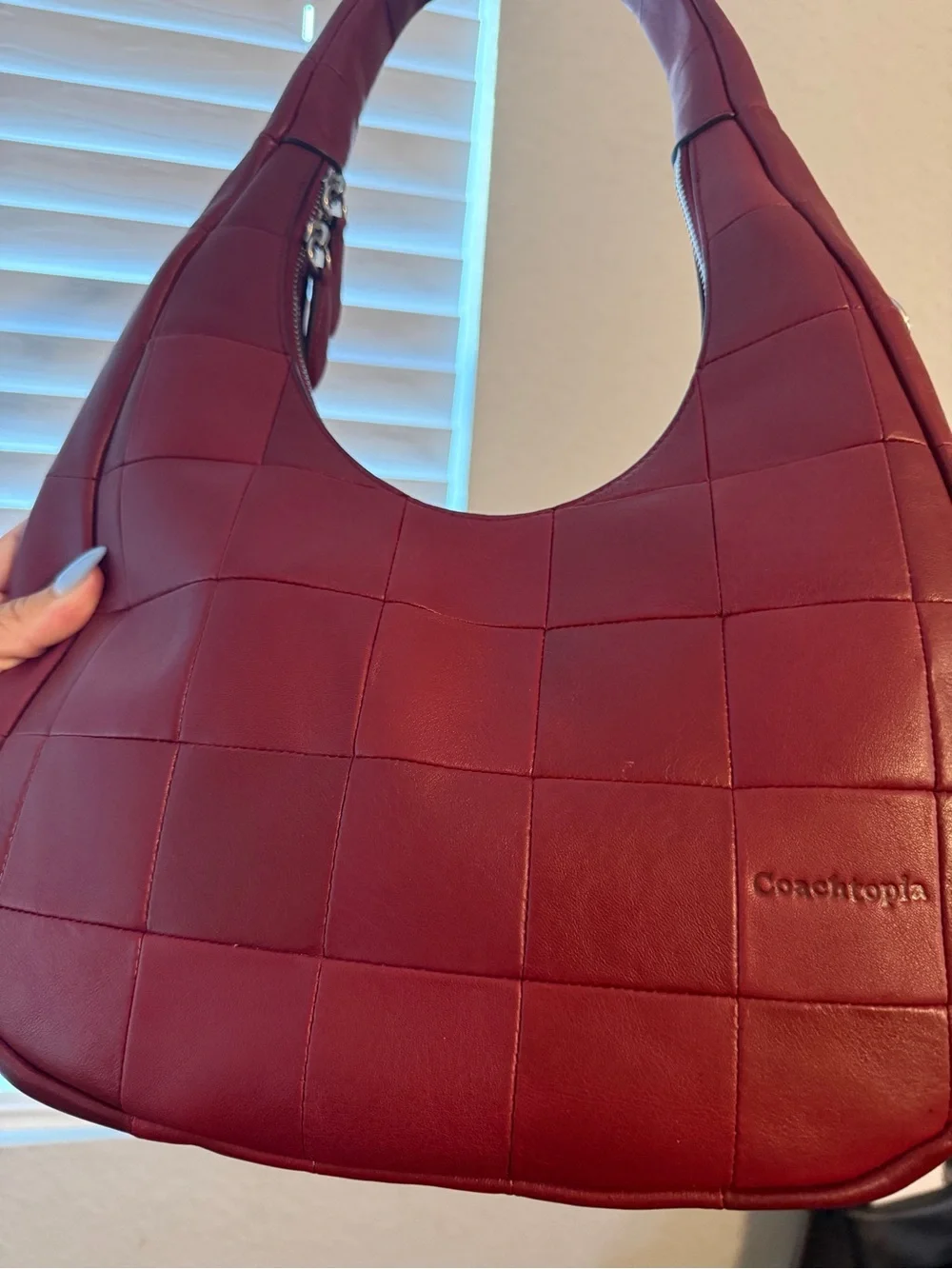 Coachtopia Alter Ego Crescent Shoulder Bag in Ruby